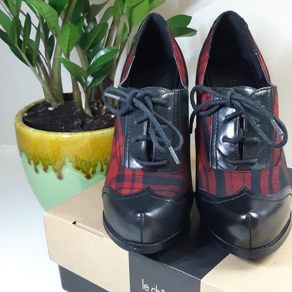 Le Chateau Tartan Heels Sz7 - Picture 8 of 10